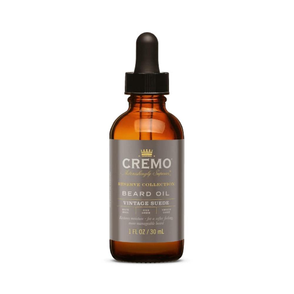 imageCremo Beard Oil Palo Santo Reserve Collection 1 fl oz  Restore Natural Moisture and Soften Your Beard To Help Relieve Beard ItchVintage Suede