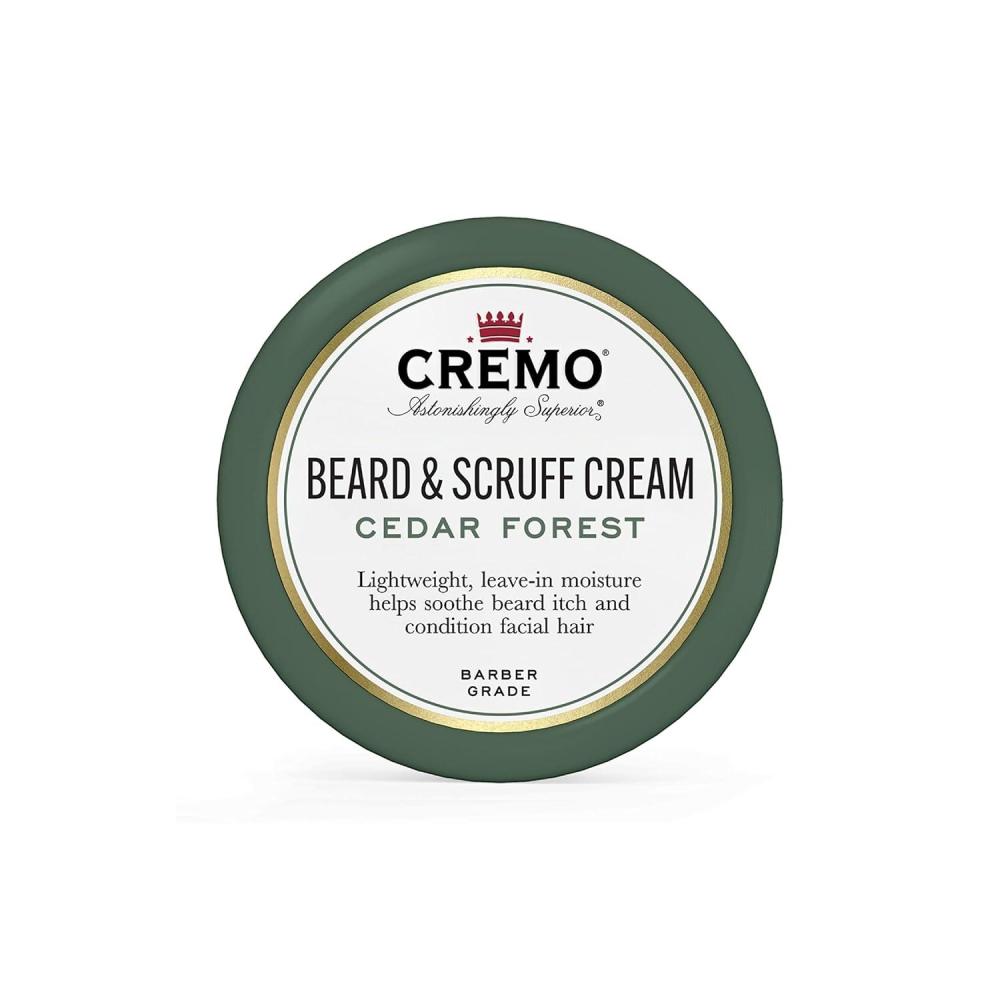 imageCremo Beard ampamp Scruff Cream Palo Santo Reserve Collection 4 oz  Soothe Beard Itch Condition and Offer LightHold Styling for Stubble and Scruff Product Packaging May VaryCedar Forest
