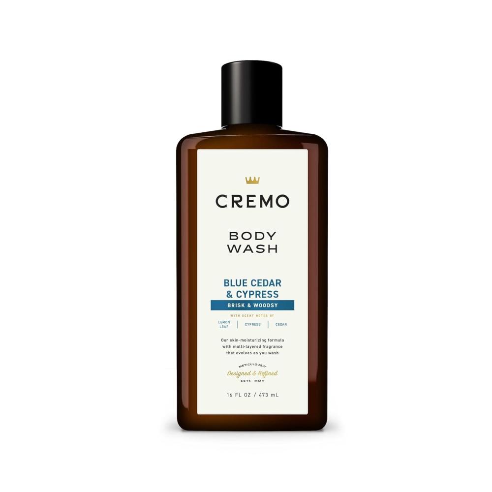 imageCremo Body Wash Men Notes of Italian Bergamot Neroli Blossom and Fresh Vetiver RichLathering Italian Bergamot 16 Fl OzBlue Cedar  Cypress