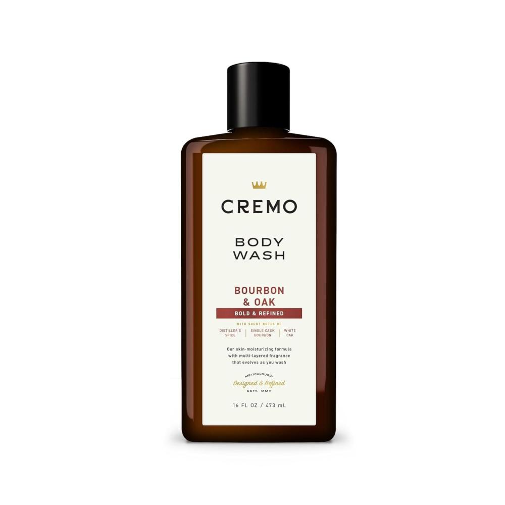 imageCremo Body Wash Men Notes of Italian Bergamot Neroli Blossom and Fresh Vetiver RichLathering Italian Bergamot 16 Fl OzBourbon  Oak