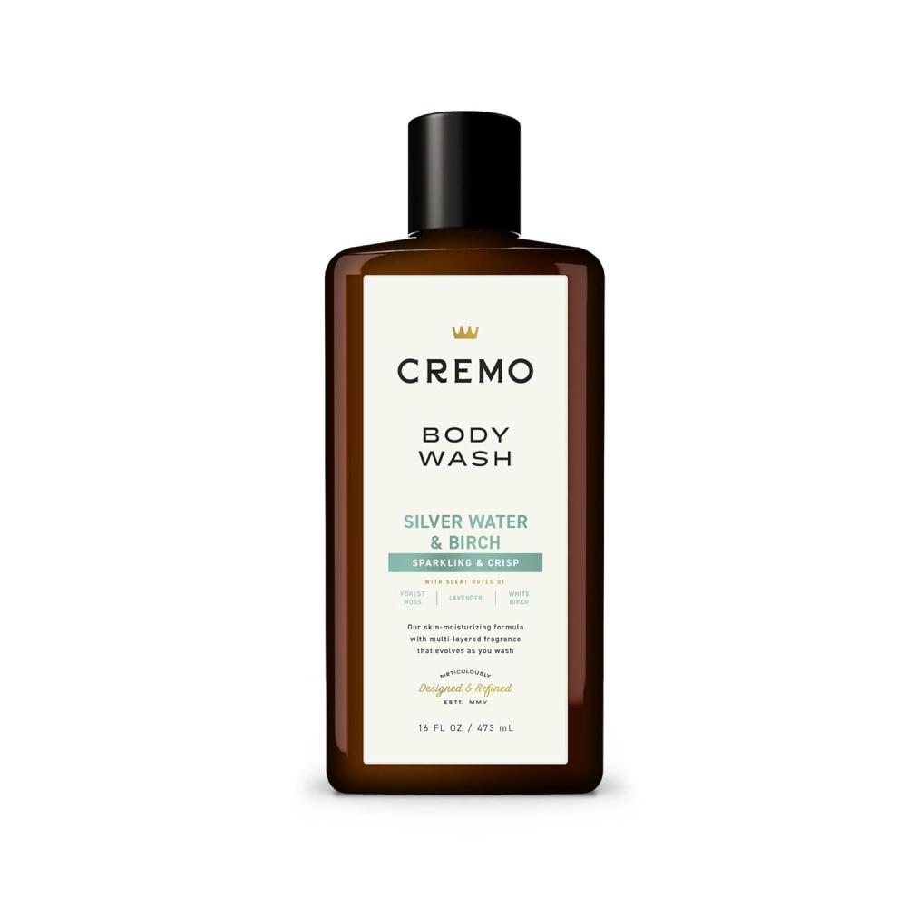 imageCremo Body Wash Men Notes of Italian Bergamot Neroli Blossom and Fresh Vetiver RichLathering Italian Bergamot 16 Fl OzSilver Water  Birch