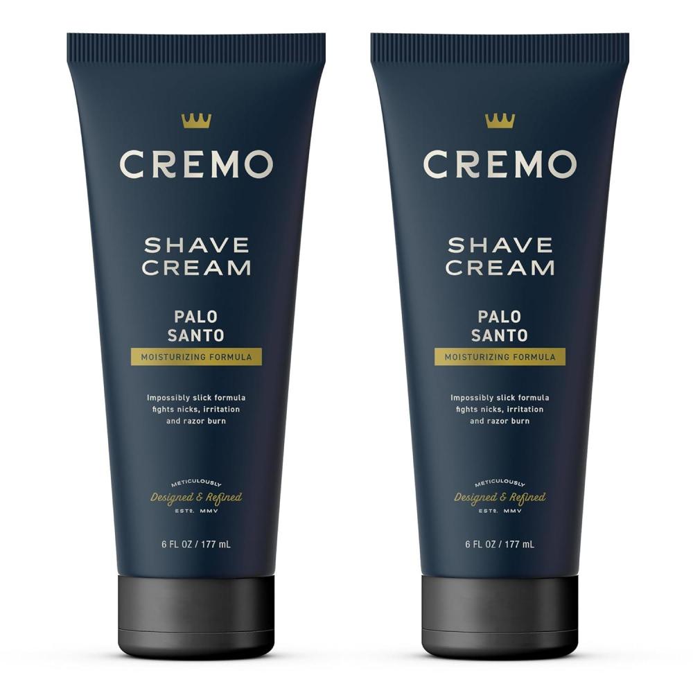 imageCremo Palo Santo Shave Cream 2 Pack Astonishingly Superior UltraSlick Shaving Cream for Men Fights Nicks Cuts And Razor Burn 6 Fl OzPalo Santo