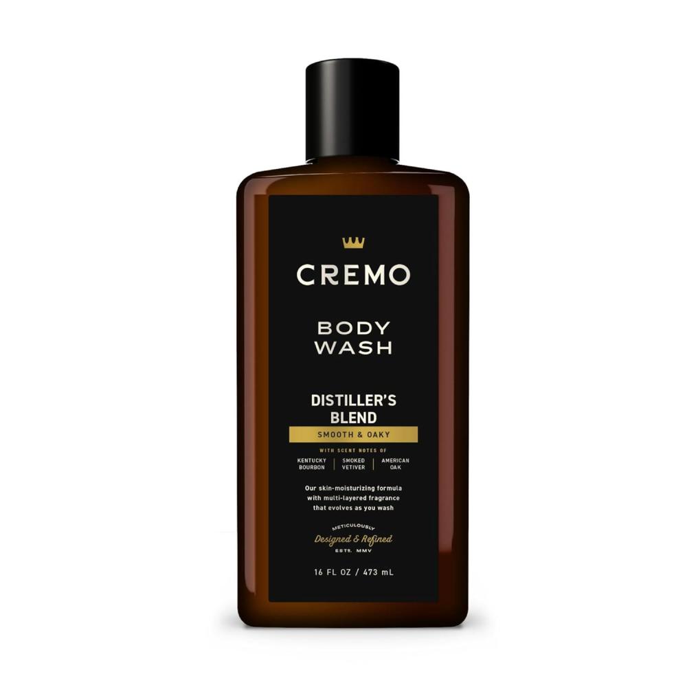 imageCremo Body Wash Men An Elevated Blend with Notes of Kentucky Bourbon Smoked Vetiver and American Oak 16 Fl Oz