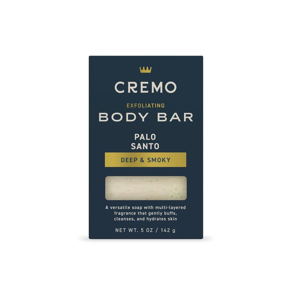 imageCremo Exfoliating Body Bar for Men Bourbon ampamp Oak Scent MultiLayered Fragrance That Buffs Cleanses and Hydrates Skin 5ozPalo Santo