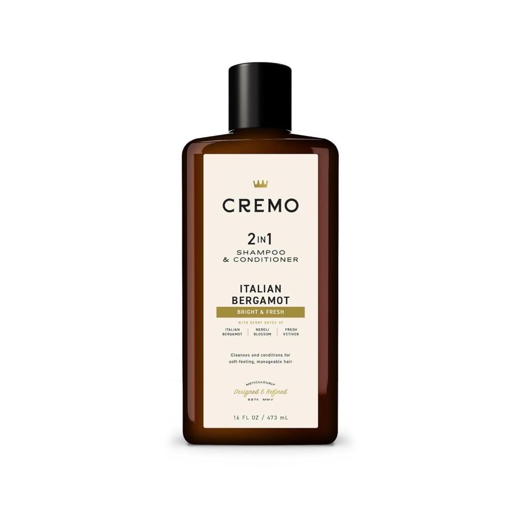 imageCremo Italian Bergamot 2 in 1 Shampoo ampamp Conditioner for Men Notes of Italian Bergamot Neroli Blossom and Fresh Vetiver 16 Fl OzItalian Bergamot