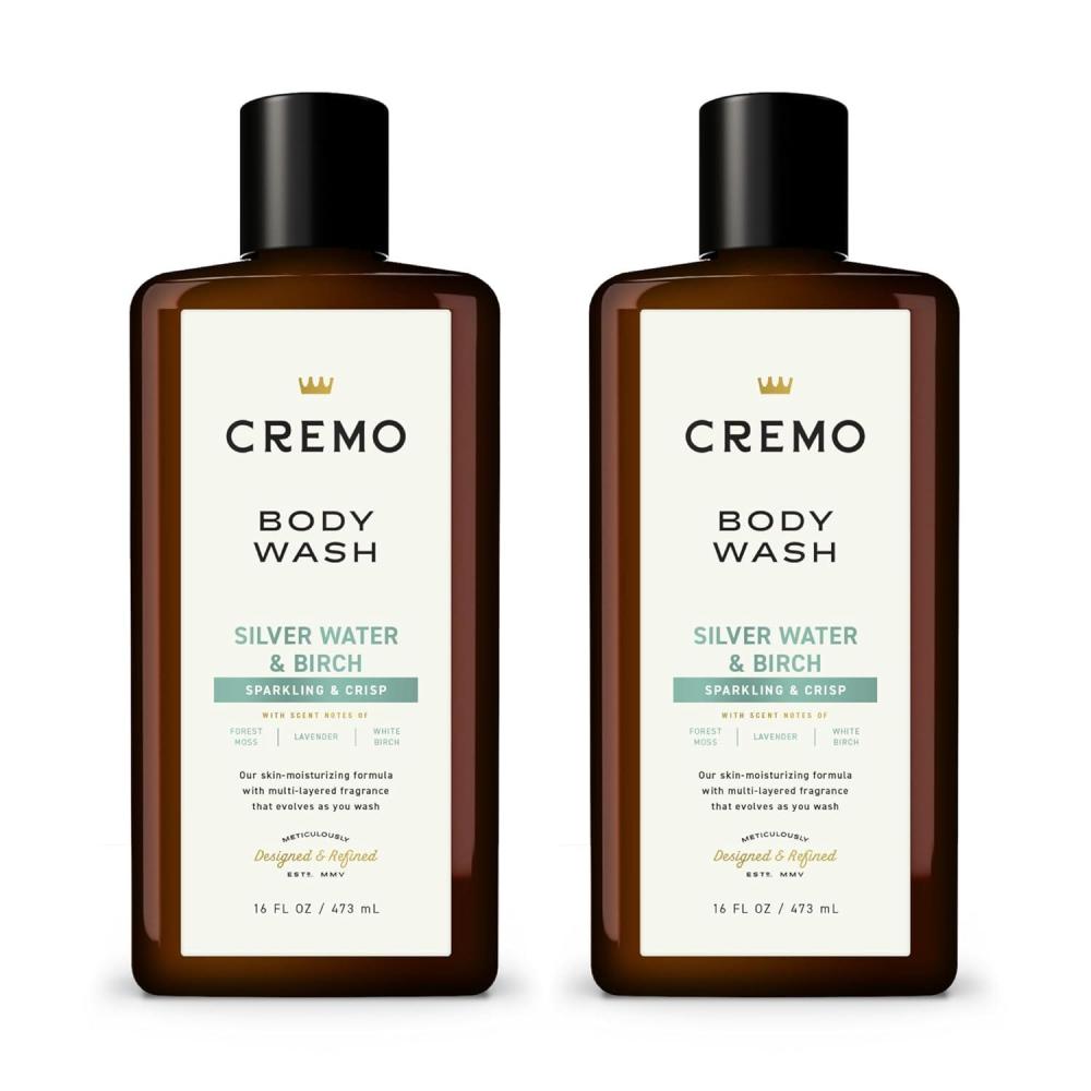 imageCremo RichLathering Sage ampamp Citrus Body Wash A Revitalizing Combination of Bright Mandarin Dry Herbs and White Cedar 16 Fl Oz 2PackSilver Water  Birch