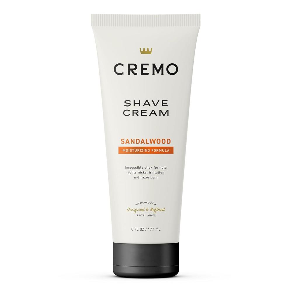 imageCremo Sage ampamp Citrus Shave Cream Astonishingly Superior UltraSlick Shaving Cream for Men Fights Nicks Cuts and Razor Burn 6 Fl OzSandalwood