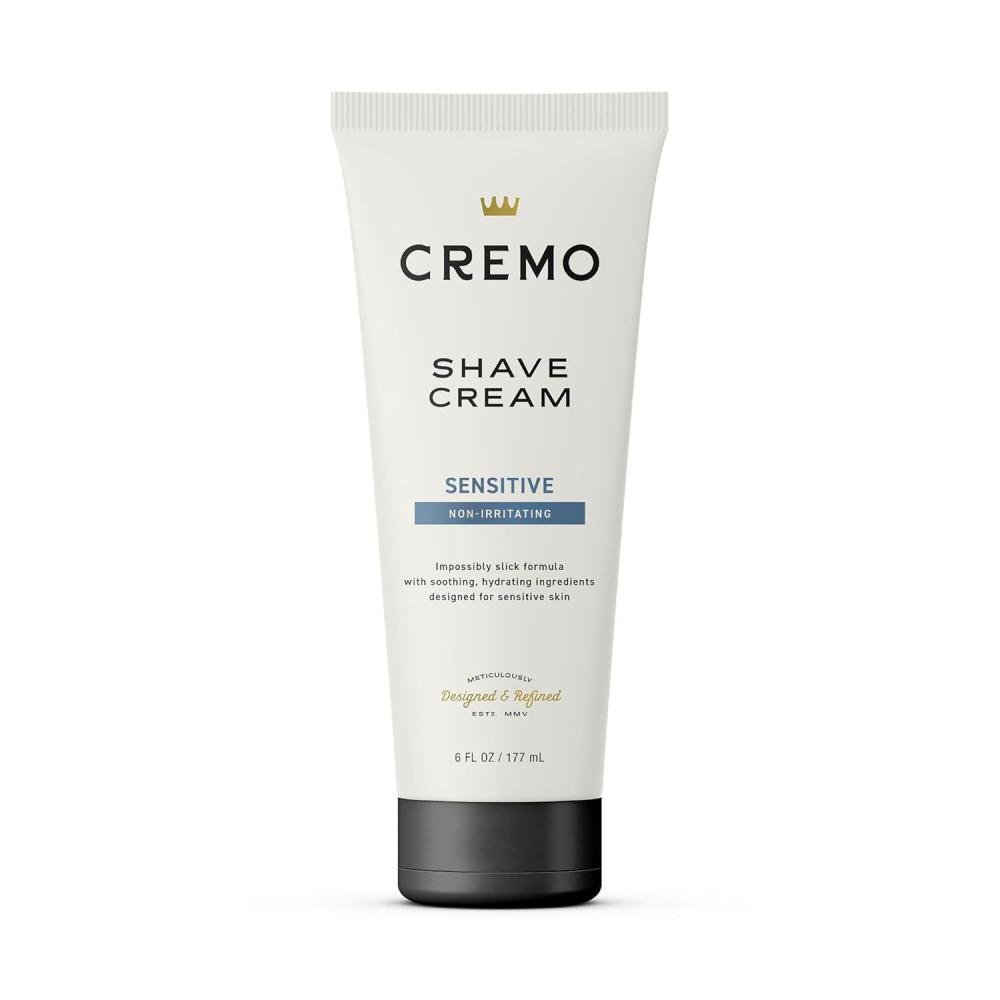 imageCremo Sage ampamp Citrus Shave Cream Astonishingly Superior UltraSlick Shaving Cream for Men Fights Nicks Cuts and Razor Burn 6 Fl OzSensitive