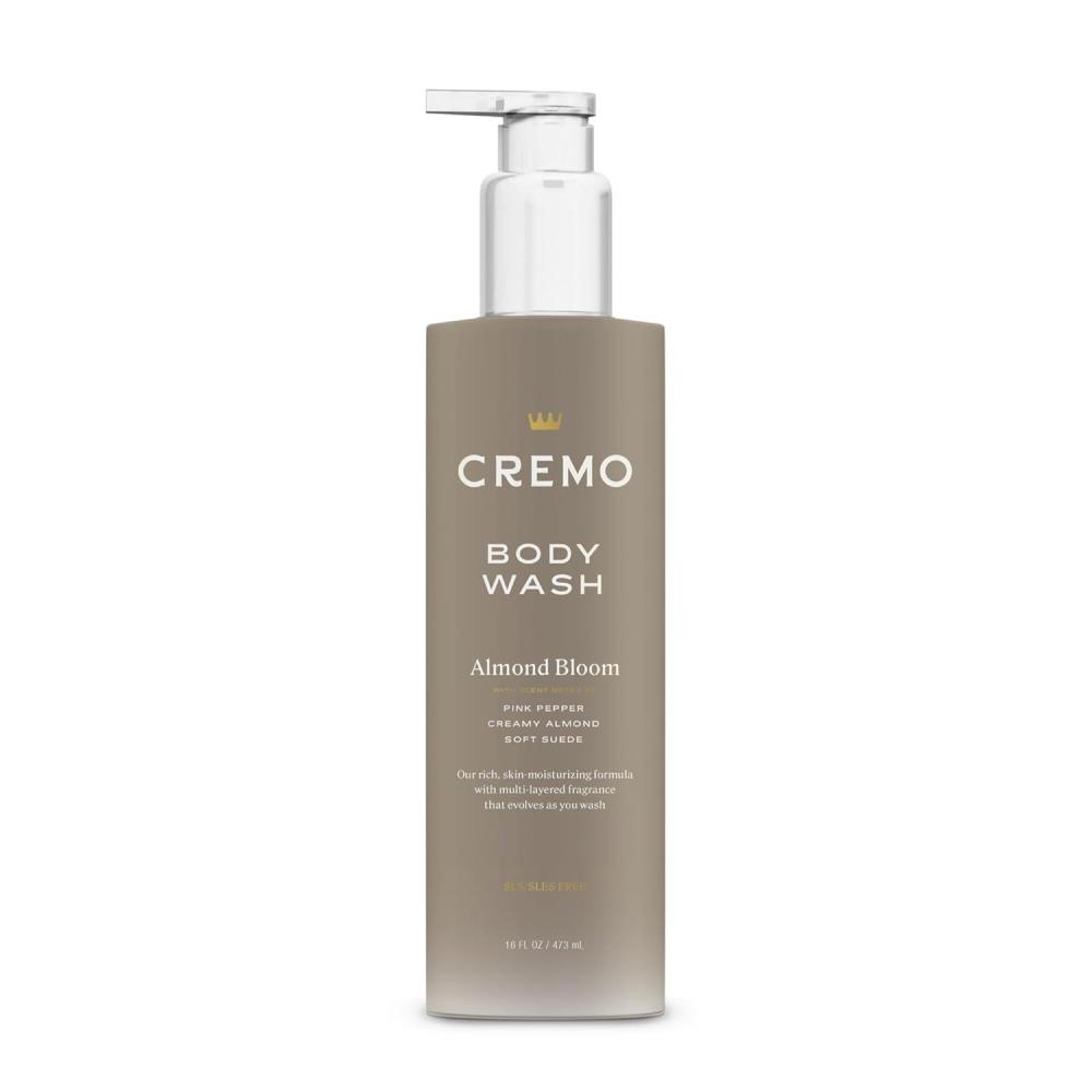 imageCremo Skin Moisturizing Almond Bloom Womens Body Wash Notes of Spicy Pink Pepper Creamy Almond and Soft Suede 16 Fl Oz