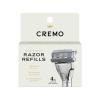 Cremo Razor Refills for Men, Astonishingly Superior Shaving Razors For Men, Compatible with Cremo Razors, 4 Pack(Refills)