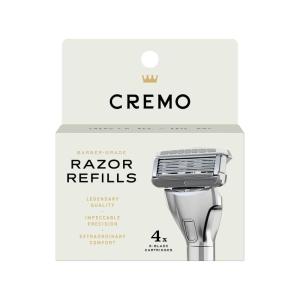 Cremo Razor Refills for Men, Astonishingly Superior Shaving Razors For Men, Compatible with Cremo Razors, 4 Pack(Refills)