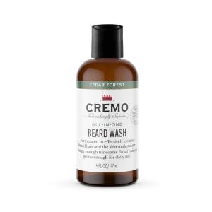 Cremo Cedar Forest All-In-One Beard and Face Wash, Specifically Designed To Clean Coarse Facial Hair, 6 Fluid Oz(Cedar Forest)
