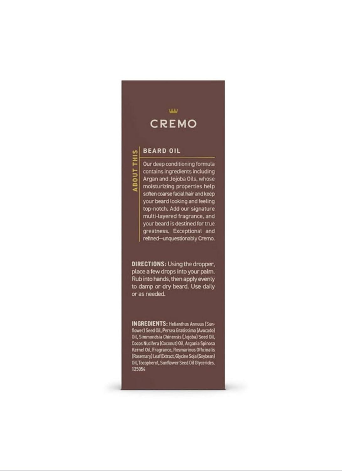 image:imageCremo Beard Oil Revitalizing Casked Vanilla 1 fl oz Restore Natural Moisture and Soften Your Beard To Help Relieve Beard Itch