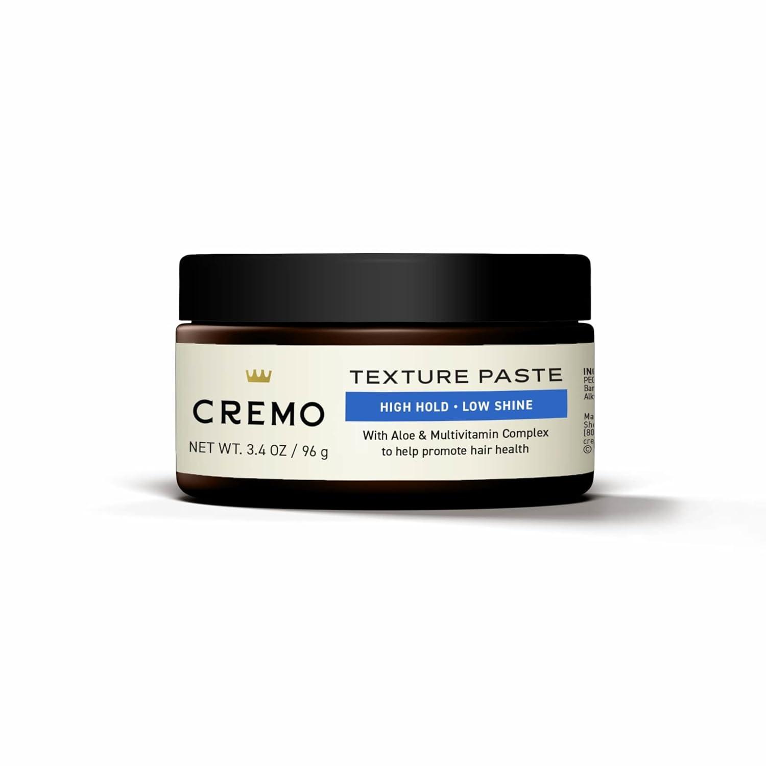 image:imageCremo Hair Premium Barber Grade Pomade High Hold amp Shine Hair Styling 4 OzTexture Paste