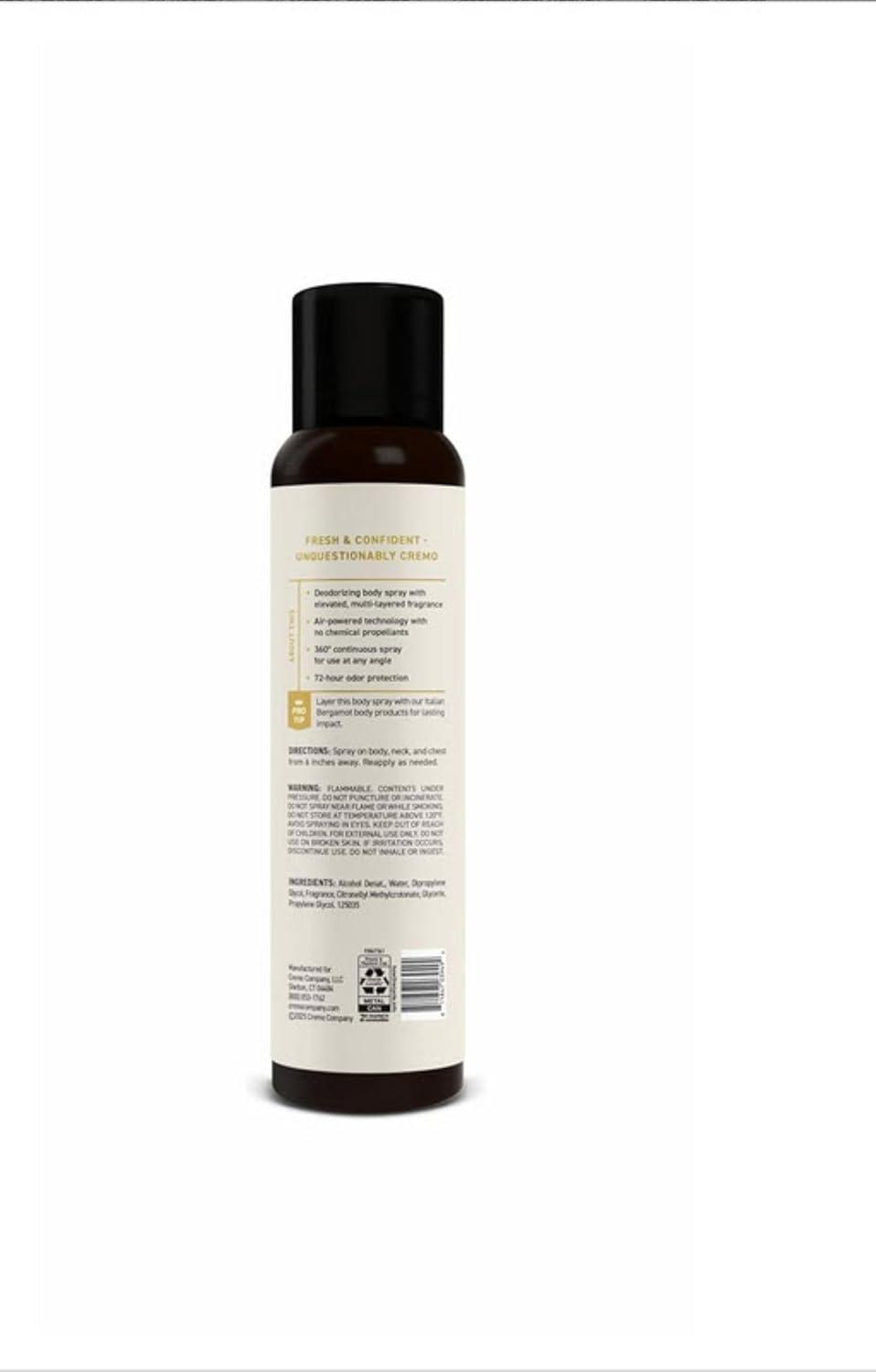 image:imageCremo Italian Bergamot Body Spray A Sophisticated Blend of Bergamot Neroli Blossom and Fresh Vetiver 35 Fl Oz