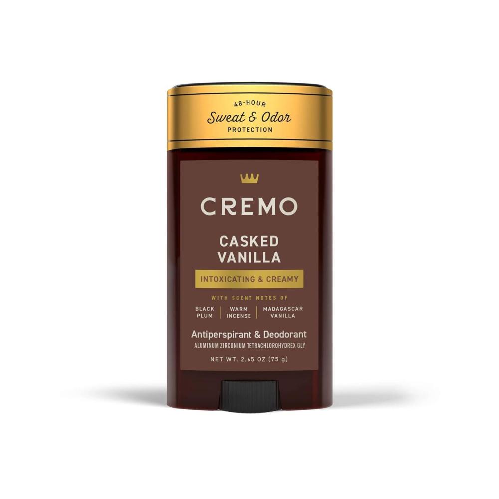 image:imageCremo Casked Vanilla Antiperspirant amp Deodorant for Men 48hour Sweat and Odor Protection 265oz