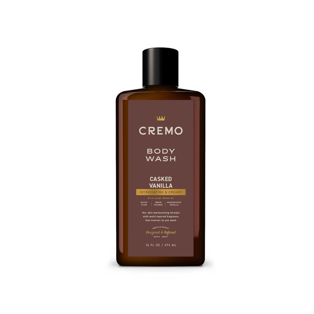 image:imageCremo RichLathering Casked Vanilla Body Wash for Men Notes of Black Plum Warm Incense and Madagascar Vanilla 16 Fl Oz