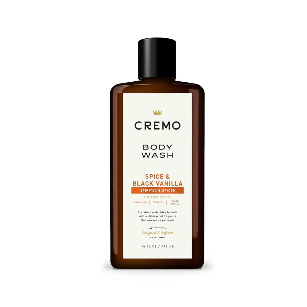 image:imageCremo RichLathering Spice amp Black Vanilla Body Wash for Men Notes of Cardamom and Black Vanilla 16 Fl Oz