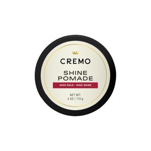Cremo Hair – Premium Barber Grade Pomade, High Hold & Shine, Hair Styling, 4 Oz(Pomade)