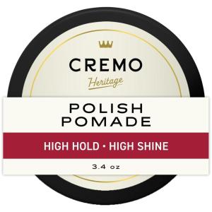 Cremo Hair Styling Shine Pomade for Men – Premium Barber Grade Shine Pomade for Hair Styling, 3.4 Oz