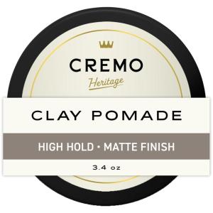 Cremo Mens Hair Styling Clay, Premium Barber Grade Sculpting Clay for Hair Styling, 3.4 Oz