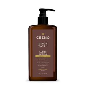 Cremo Rich-Lathering Casked Vanilla Body Wash for Men, Notes of Black Plum, Warm Incense and Madagascar Vanilla, 32 Fl Oz
