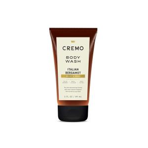 Cremo Rich-Lathering Italian Bergamot Body Wash Men, Notes of Italian Bergamot, Neroli Blossom, and Fresh Vetiver, 3 Fl Oz