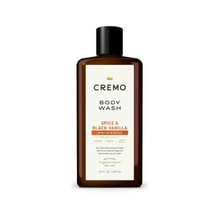 Cremo Rich-Lathering Spice & Black Vanilla Body Wash for Men, Notes of Cardamom and Black Vanilla, 16 Fl Oz